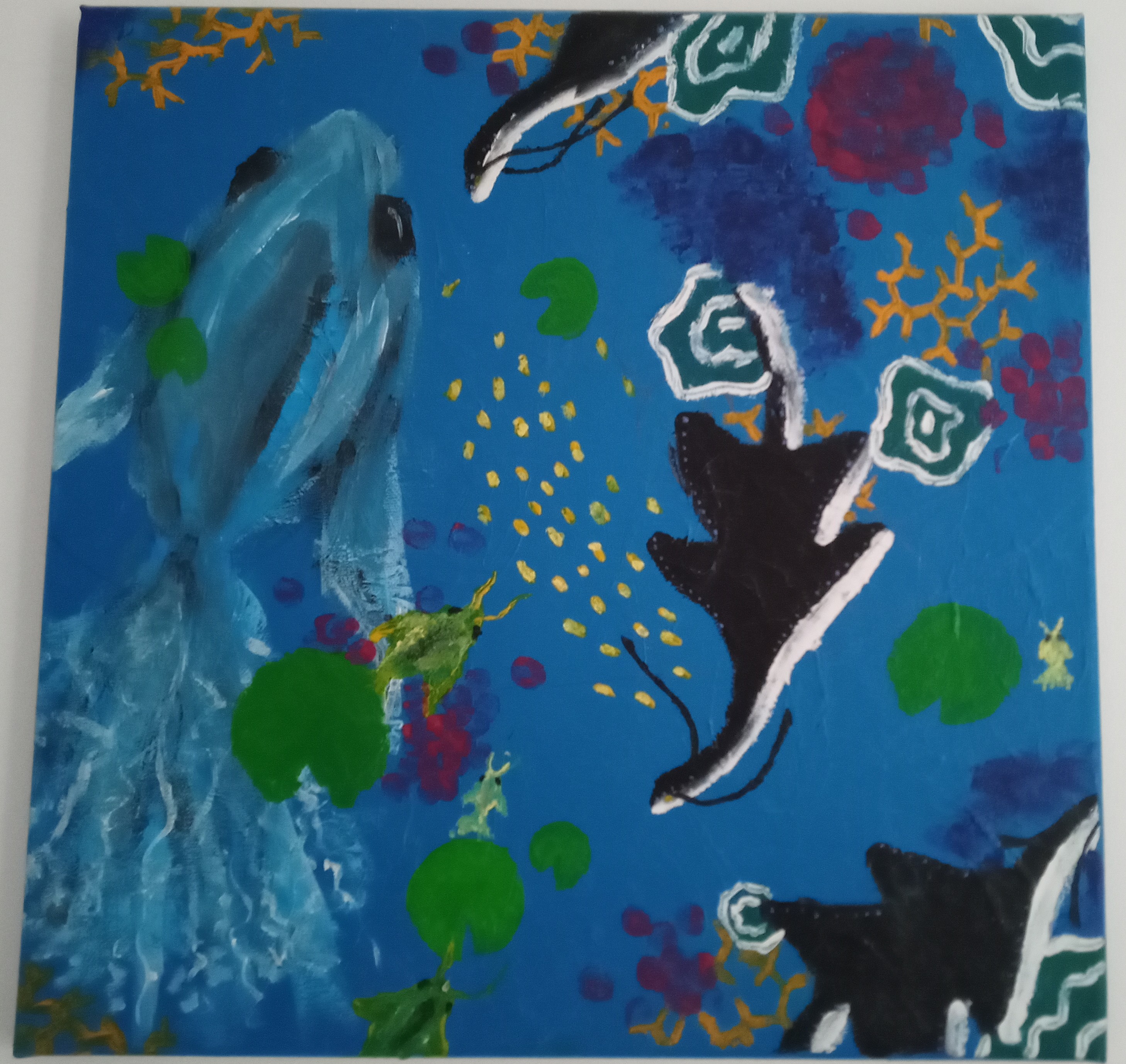 tableau de créatures aquatique